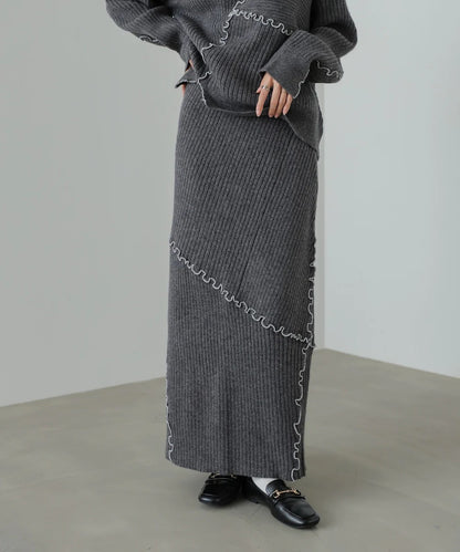 Bab Random Mellow Knit Skirt