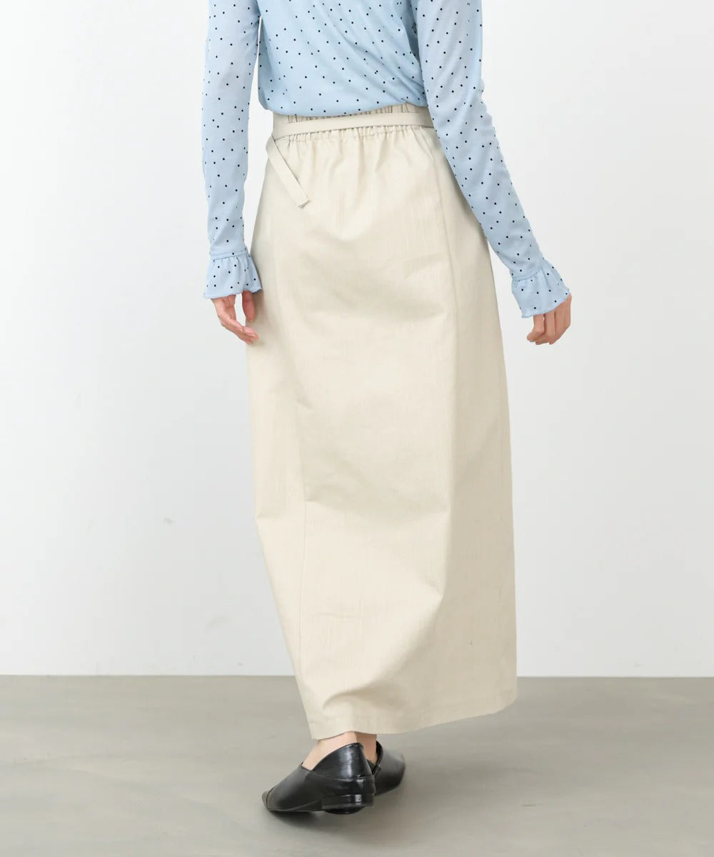 Women’s High Waist Maxi Skirt – Minimalist Side Slit Pencil Skirt