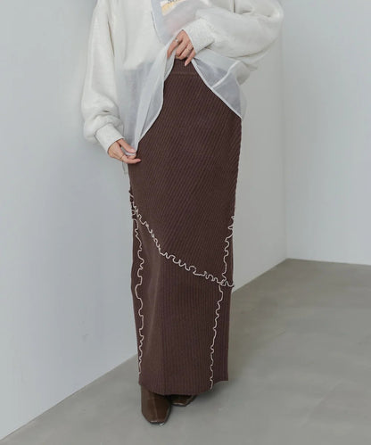 Bab Random Mellow Knit Skirt