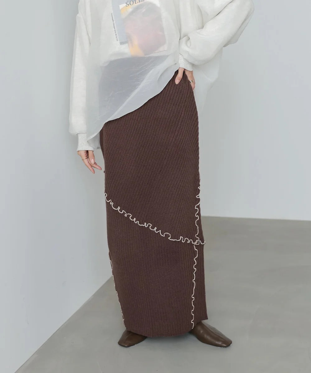 Bab Random Mellow Knit Skirt