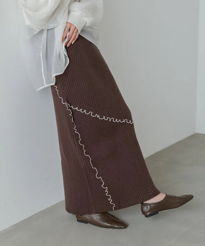 Bab Random Mellow Knit Skirt