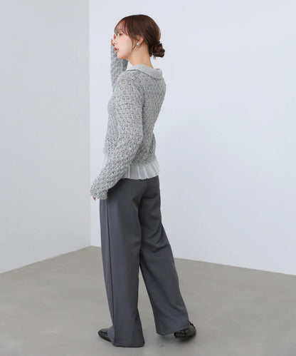 Bab Openwork Tulle Cardigan