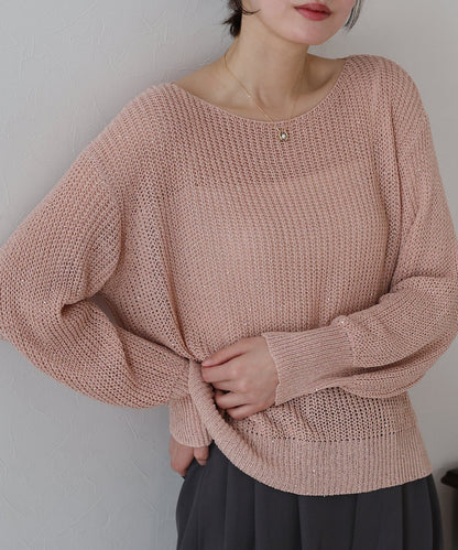 BLUE EAST Sequin Mesh Knit