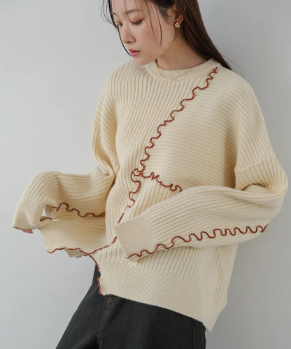 Bab Random Mellow Knit Tops