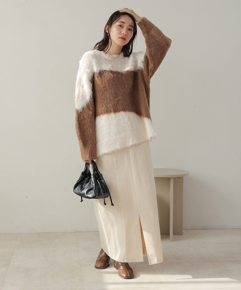 Bab Shaggy Knit Tops