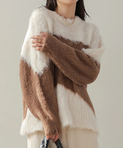 Bab Shaggy Knit Tops