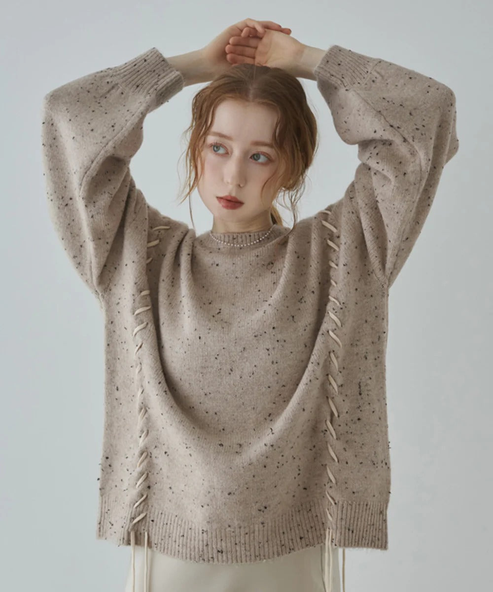 Bab Chocolate Chip Nep Knit Top