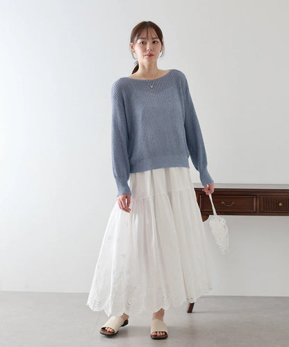 BLUE EAST Sequin Mesh Knit