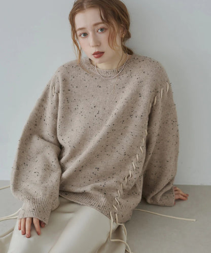 Bab Chocolate Chip Nep Knit Top