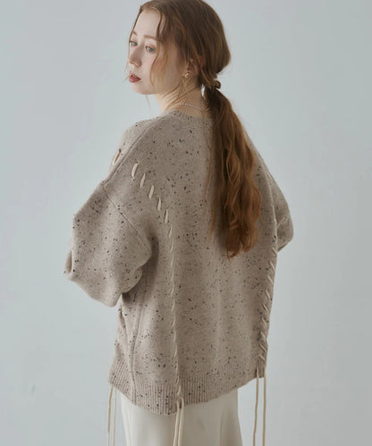 Bab Chocolate Chip Nep Knit Top