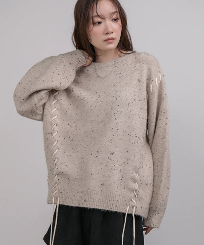 Bab Chocolate Chip Nep Knit Top