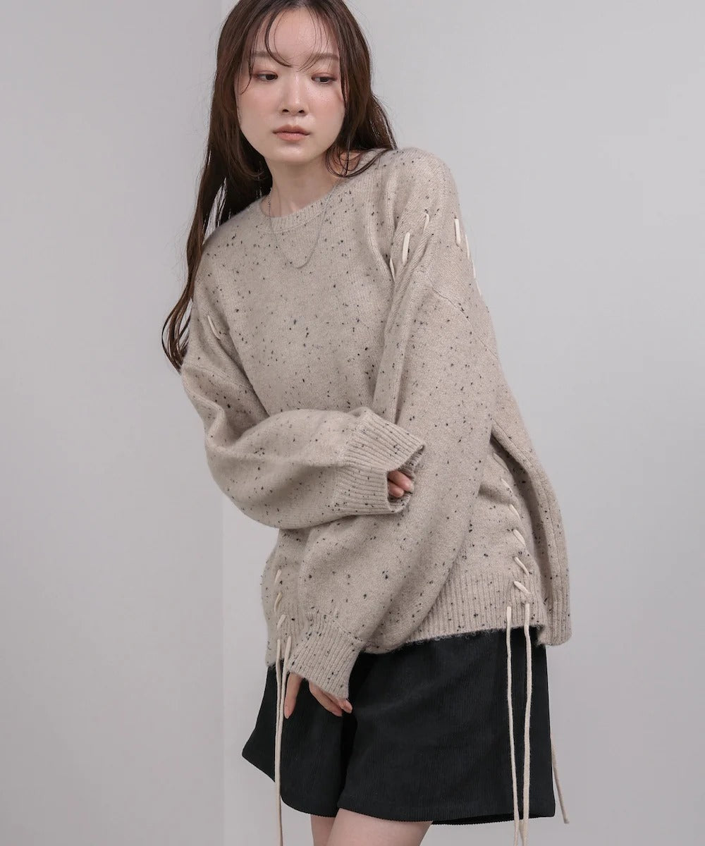 Bab Chocolate Chip Nep Knit Top