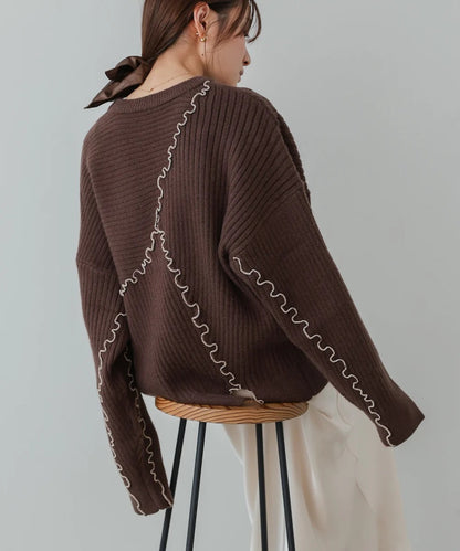 Bab Random Mellow Knit Tops