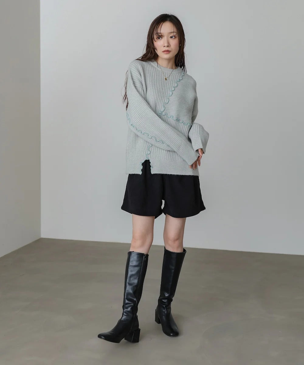 Bab Random Mellow Knit Tops