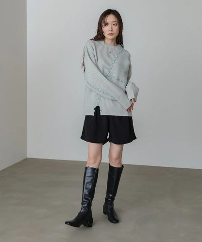 Bab Random Mellow Knit Tops