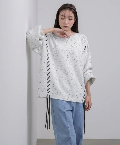 Bab Chocolate Chip Nep Knit Top