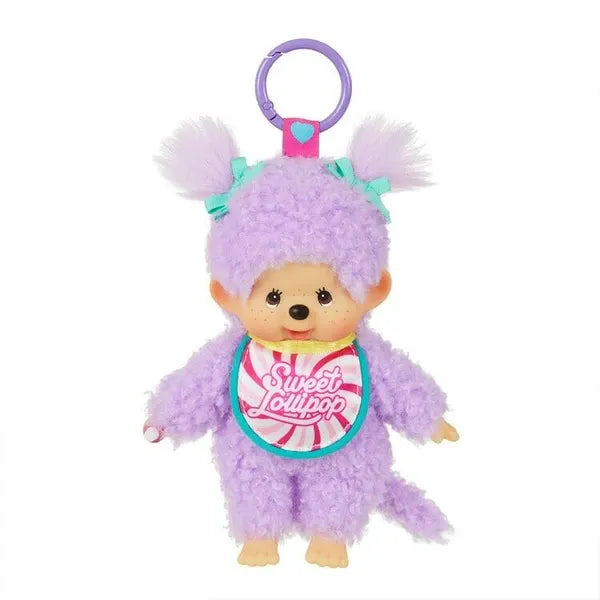 Monchhichi Sweet Lollipop Plush Keychain