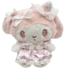 Sanrio My Melody White Strawberry Tea Time Fluffy Plush Toy