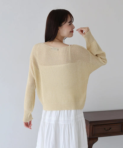 BLUE EAST Sequin Mesh Knit