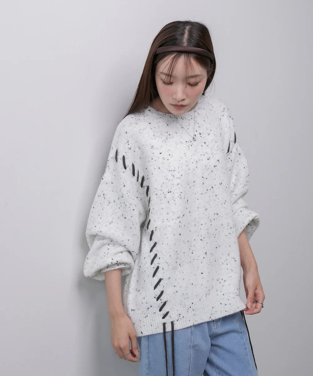 Bab Chocolate Chip Nep Knit Top