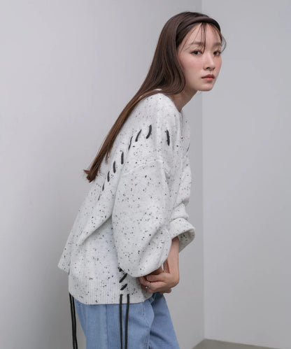 Bab Chocolate Chip Nep Knit Top