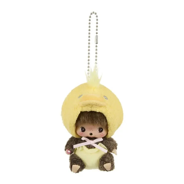 Monchhichi Bebichhichi Animal Big Face Plush Keychain – Cute Kawaii Chick Bag Charm