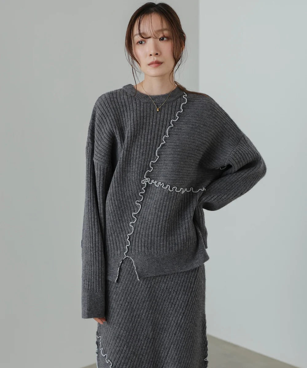 Bab Random Mellow Knit Tops