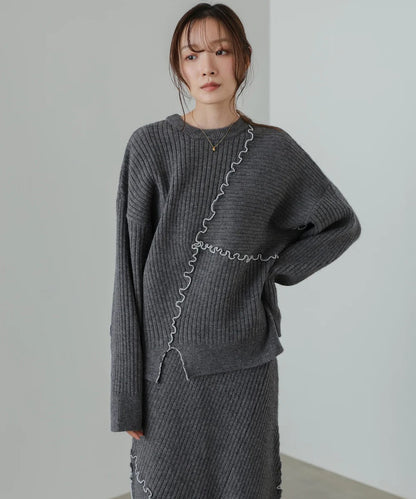 Bab Random Mellow Knit Tops