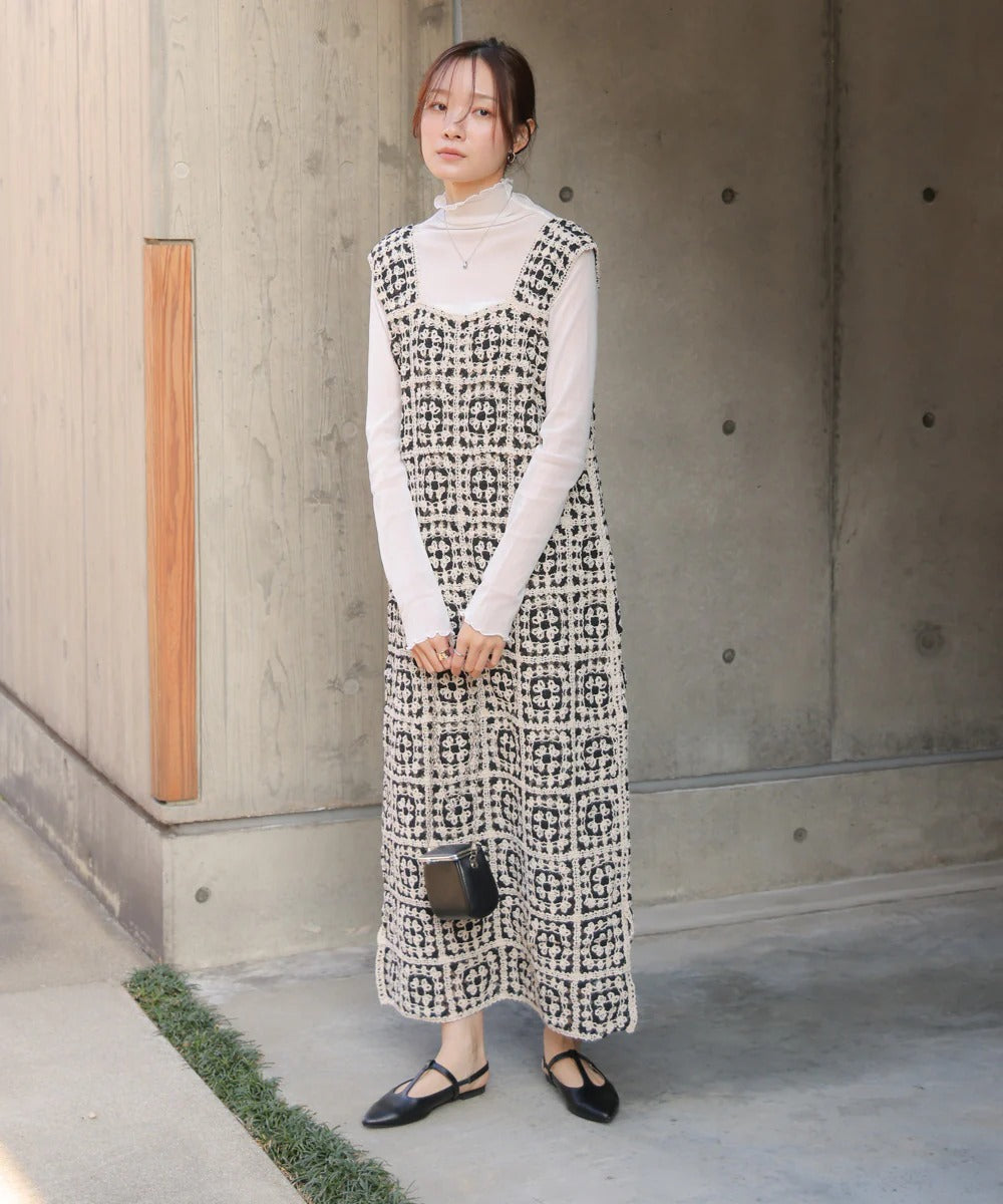 Boho Crochet Maxi Dress for Women – Sleeveless Summer Resort Style