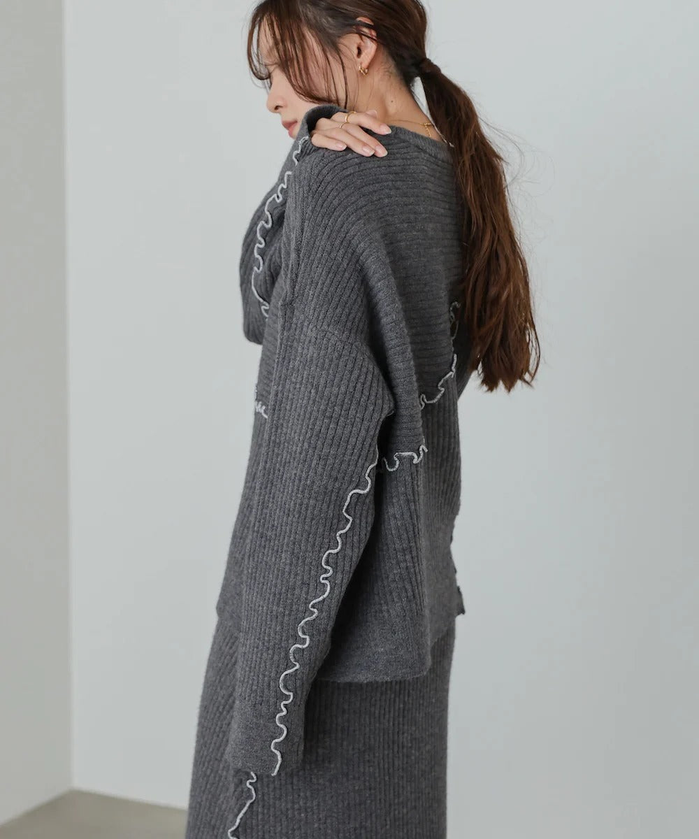 Bab Random Mellow Knit Tops