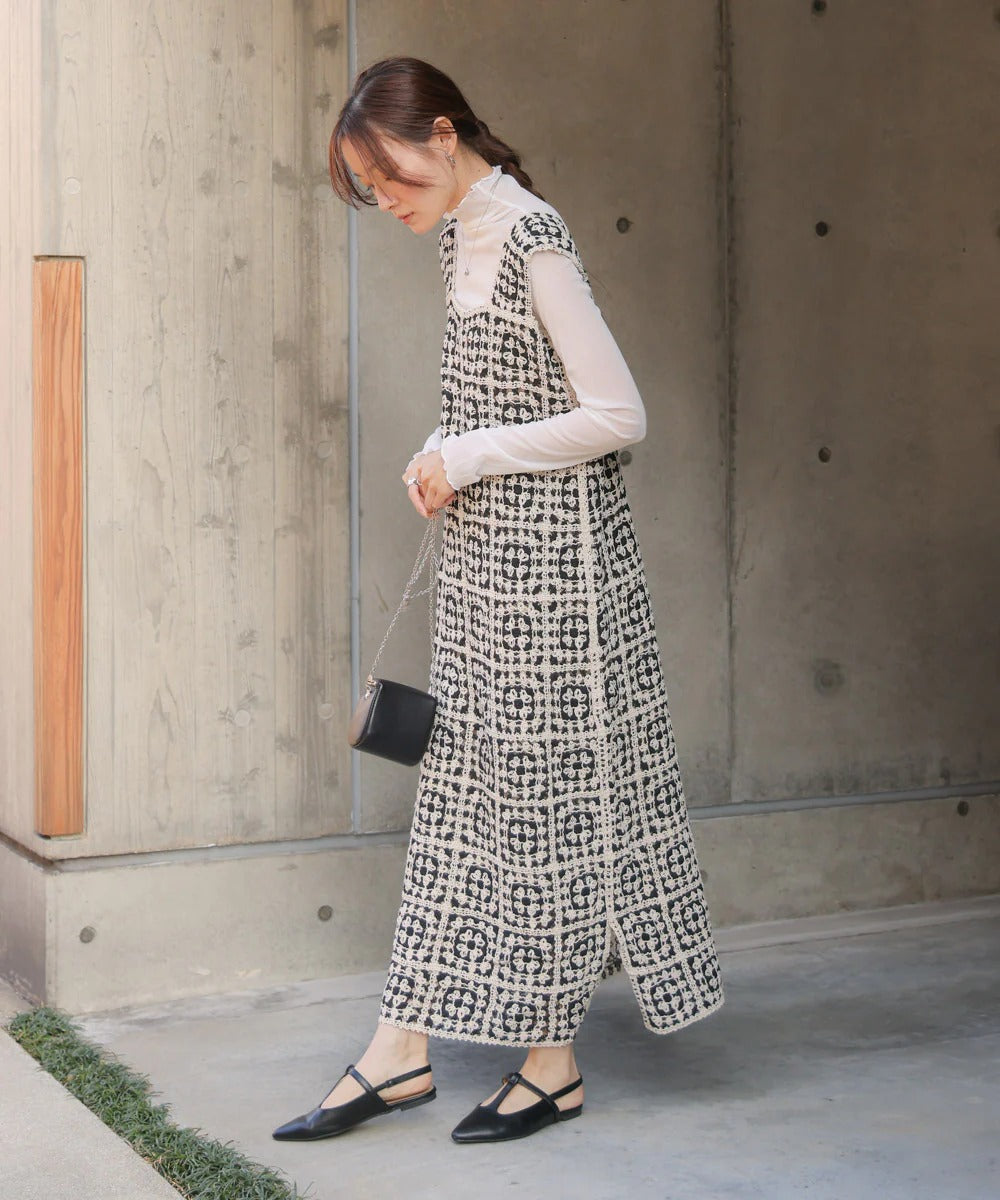 Boho Crochet Maxi Dress for Women – Sleeveless Summer Resort Style