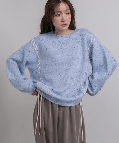 Bab Chocolate Chip Nep Knit Top