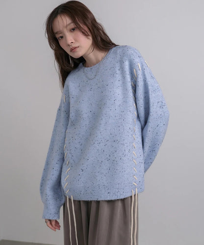 Bab Chocolate Chip Nep Knit Top
