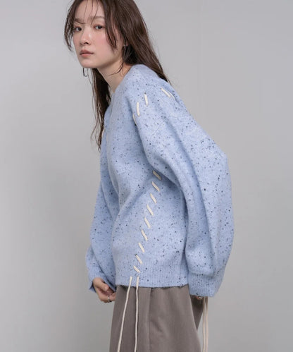 Bab Chocolate Chip Nep Knit Top