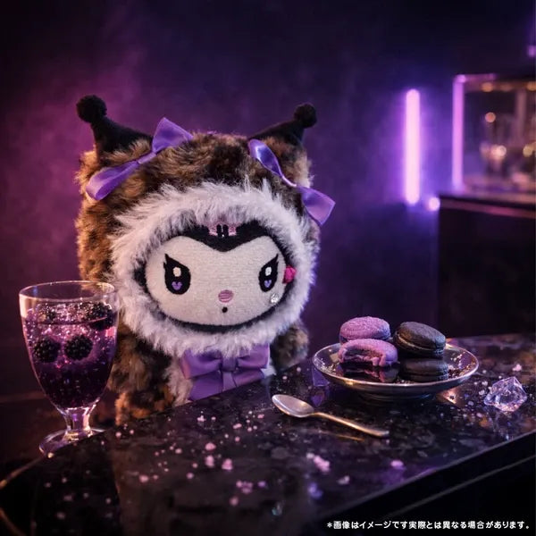 Sanrio Leopard Mascot Pouch Plush Keychain – Hello Kitty / Kuromi / My Melody / Cinnamoroll