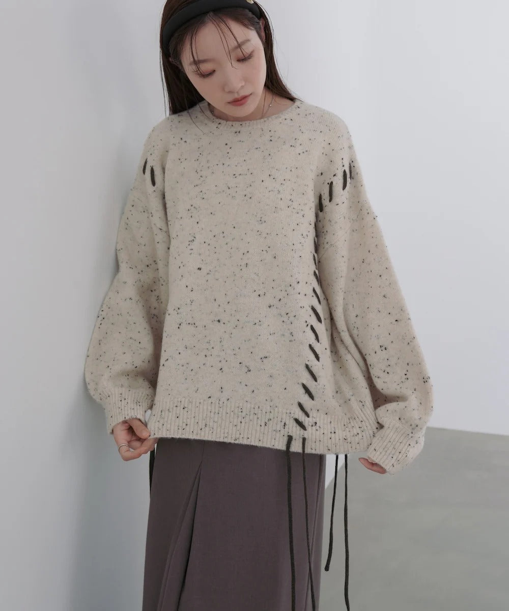 Bab Chocolate Chip Nep Knit Top