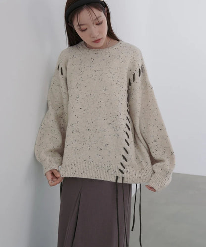 Bab Chocolate Chip Nep Knit Top