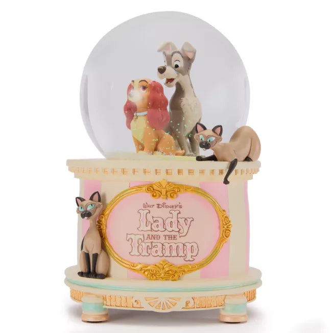 Lady and the Tramp Musical Snow Globe