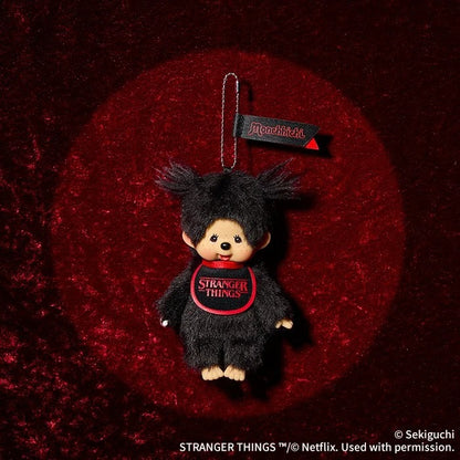 Monchhichi x Stranger Things Collaboration Limited Edition Plush Keychain - Eleven Girl