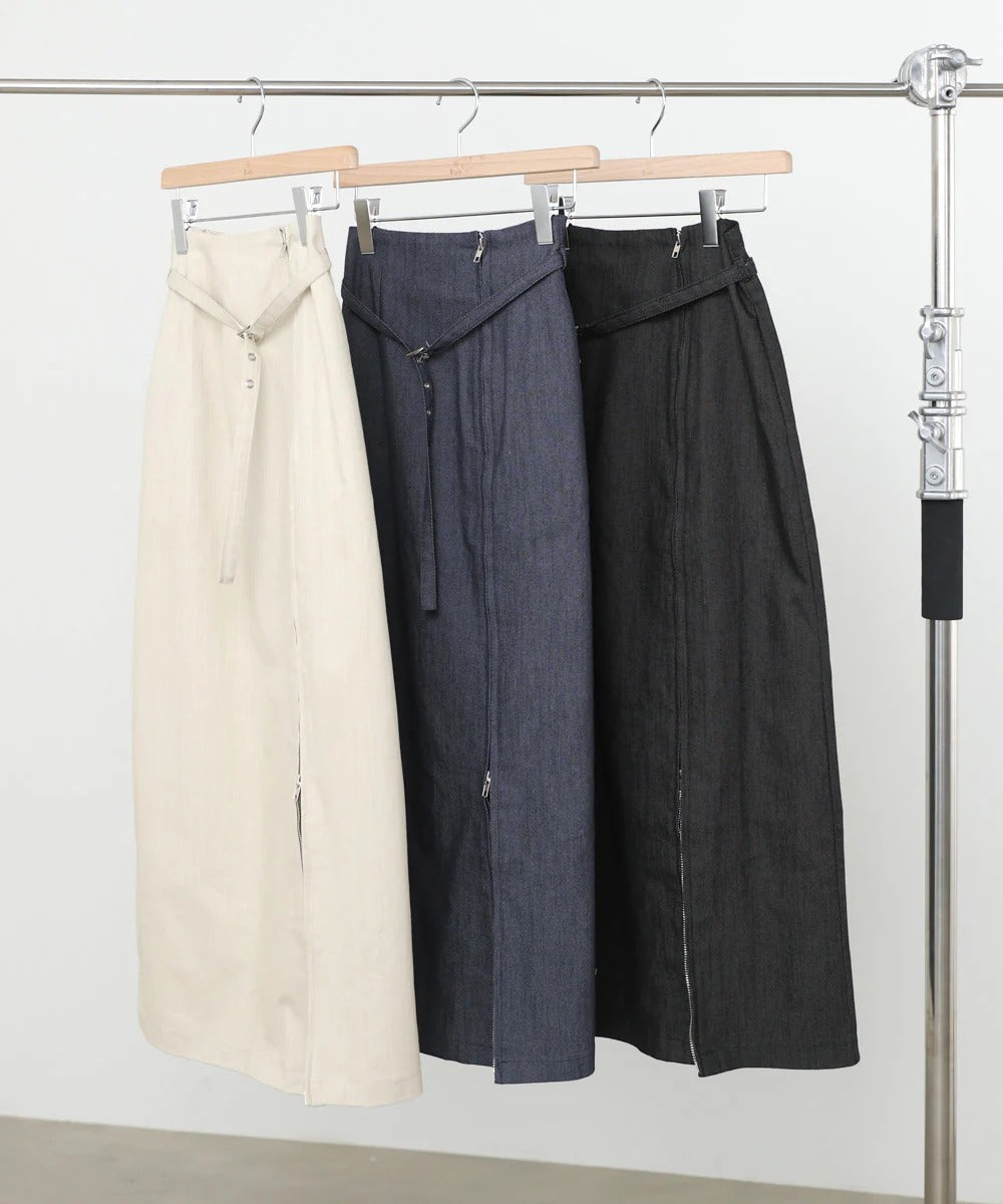 Women’s High Waist Maxi Skirt – Minimalist Side Slit Pencil Skirt