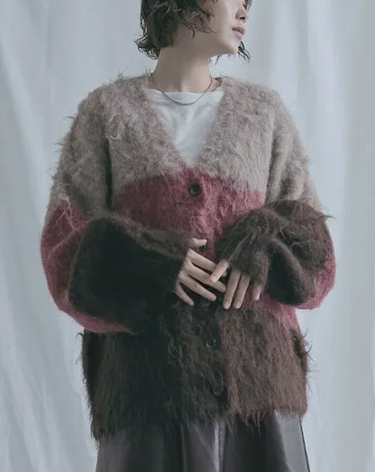 Three-Tiered Fluffy Cardigan