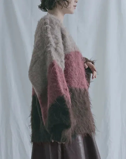 Three-Tiered Fluffy Cardigan