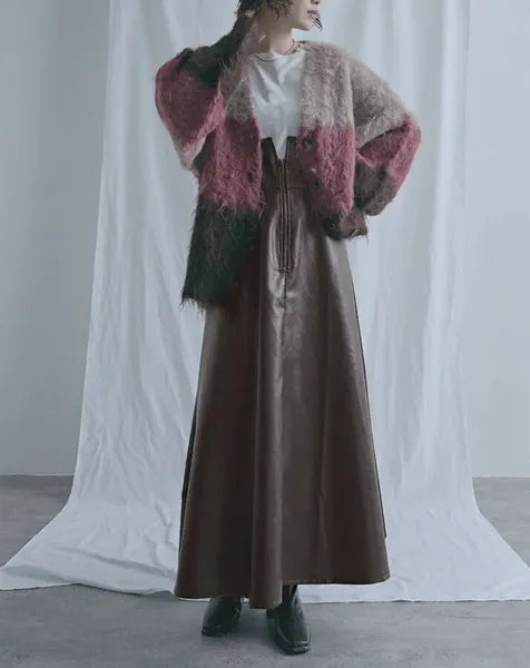 Three-Tiered Fluffy Cardigan