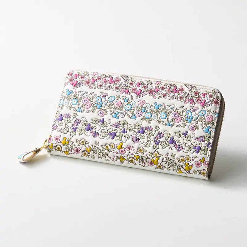Disney Characters Zipper Long Wallet made in Japan
