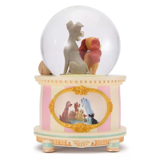 Lady and the Tramp Musical Snow Globe