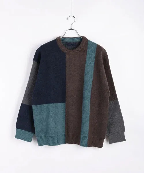 Blocking Color-Blocked Crew Knit