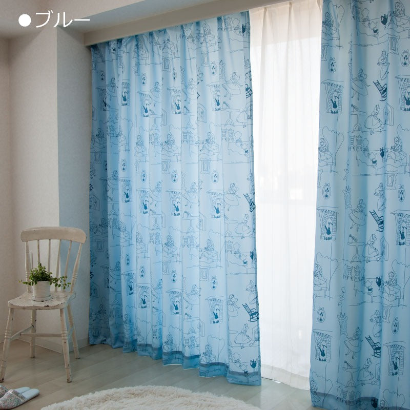Alice in Wonderland Curtains 2-Pack Made in Japan