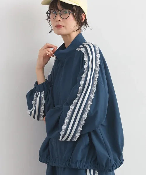 Water-Repellent Nylon Girly Sideline Track Jacket