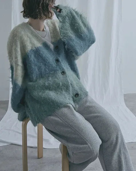 Three-Tiered Fluffy Cardigan