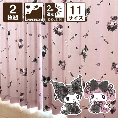 Sanrio Kuromi My Melody Midnight Curtains & Screens 4-Piece Set